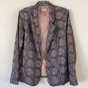 Print Boyfriend Blazer